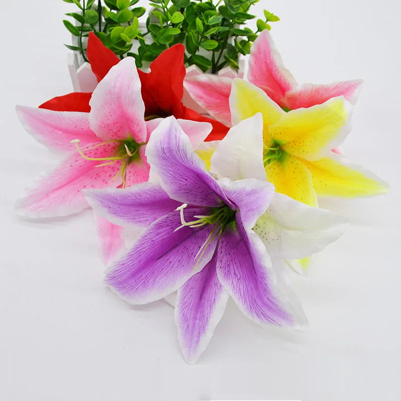Silk Lily Artificial Flower Heads – DIY Wedding & Party Decor
