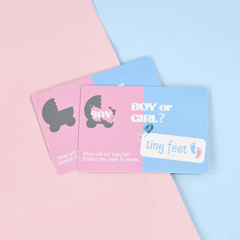 Gender Reveal Scratch Off Cards – Boy or Girl Party Game