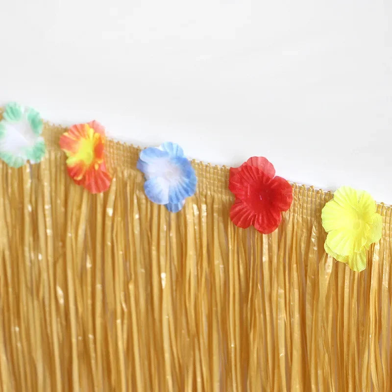 Hawaiian Grass Table Skirt – Luau Party Decoration