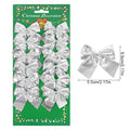 Christmas Bow Ornaments – Mini Bowknot Tree Pendants in Red, Gold & Silver (12 & 24 Pack)