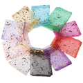 Organza Gift Bags – Moon & Star Gold Print (100 pcs)
