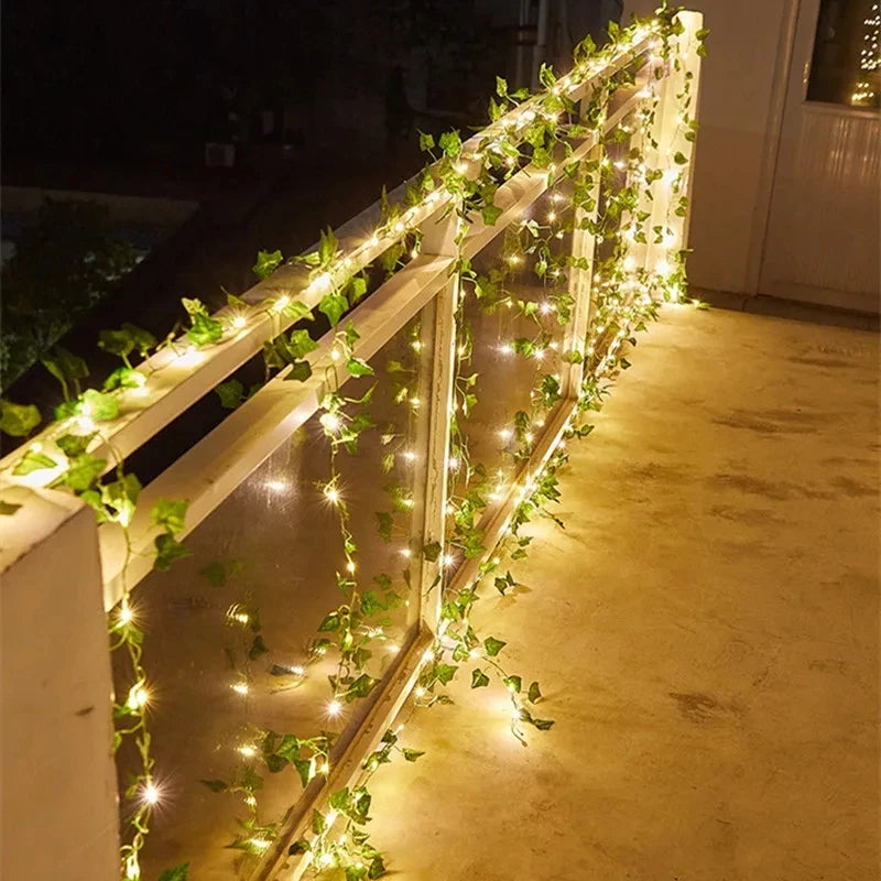 Ivy Vine Fairy String Lights – Wedding & Party Wall Decor