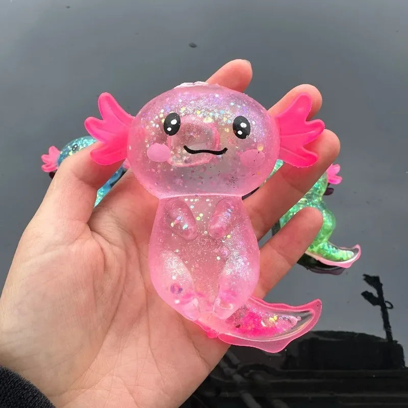 Colorful Axolotl Squishy Fidget Toy
