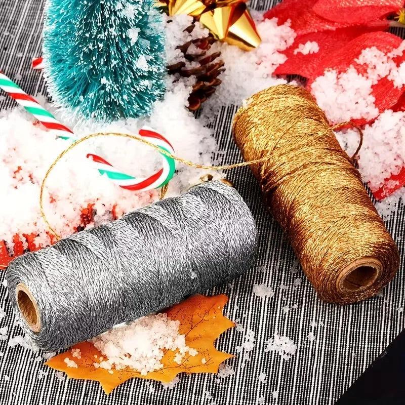 Gold & Silver Metallic Cord – Gift Wrapping & DIY Craft String
