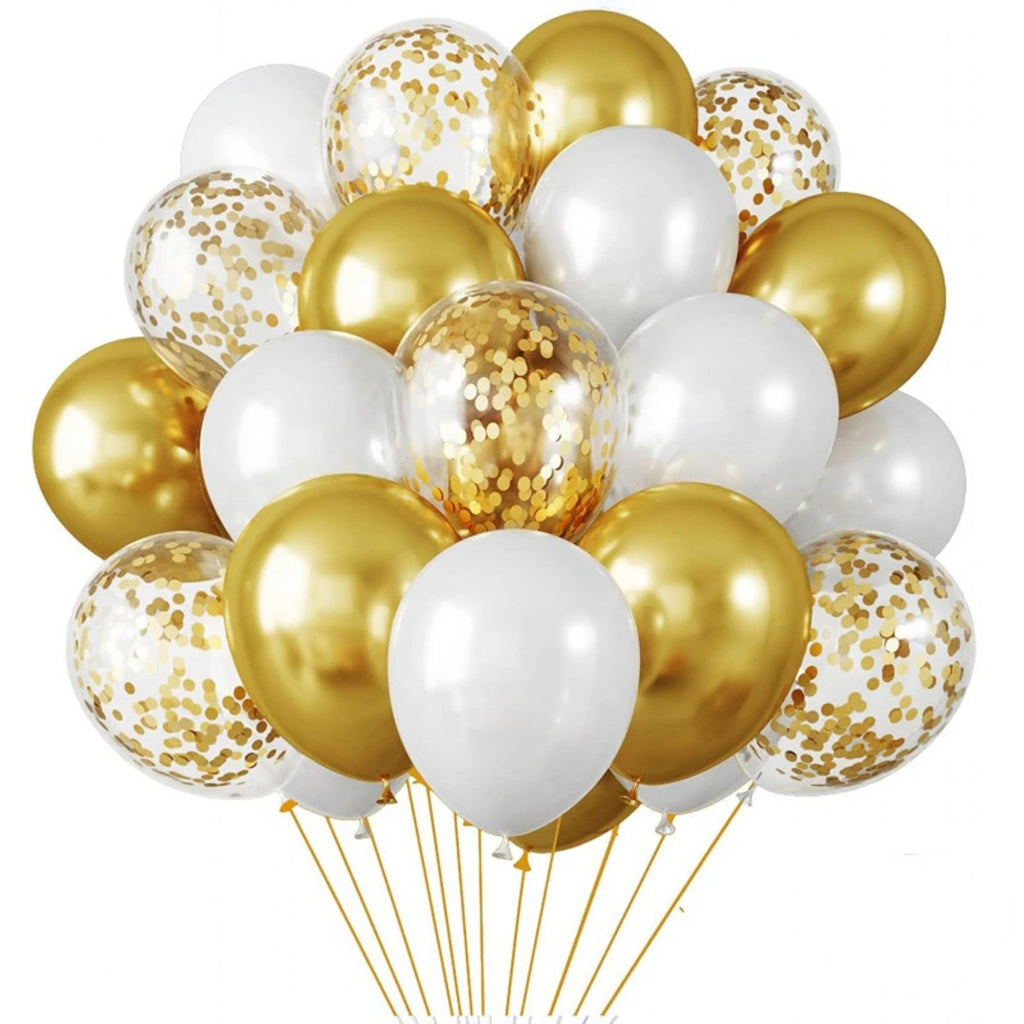 10-Inch Latex Balloons – 30-Piece Color Combination Set for Birthdays, Weddings, Baby Showers & Party Decorations