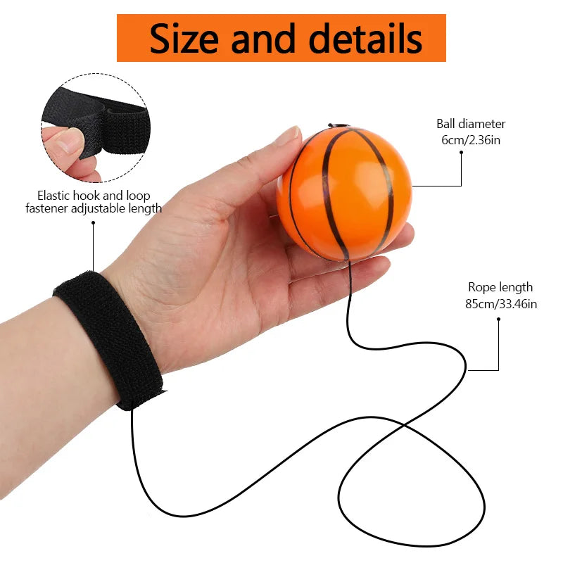 Wrist Strap Bouncy Ball Set – Kids Sports Party Favors