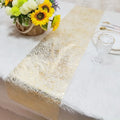 Glitter Metallic Table Runner – Gold & Rose Gold