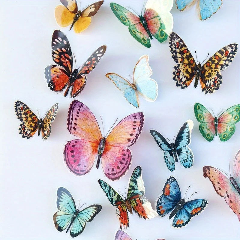 3D Butterfly Decorations – 36 Pcs Watercolor Wall Decor