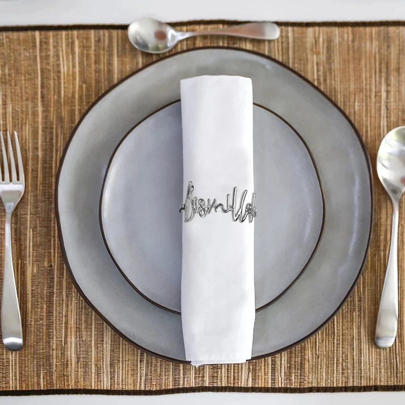 Bismillah Napkin Rings – Eid & Wedding Table Decor