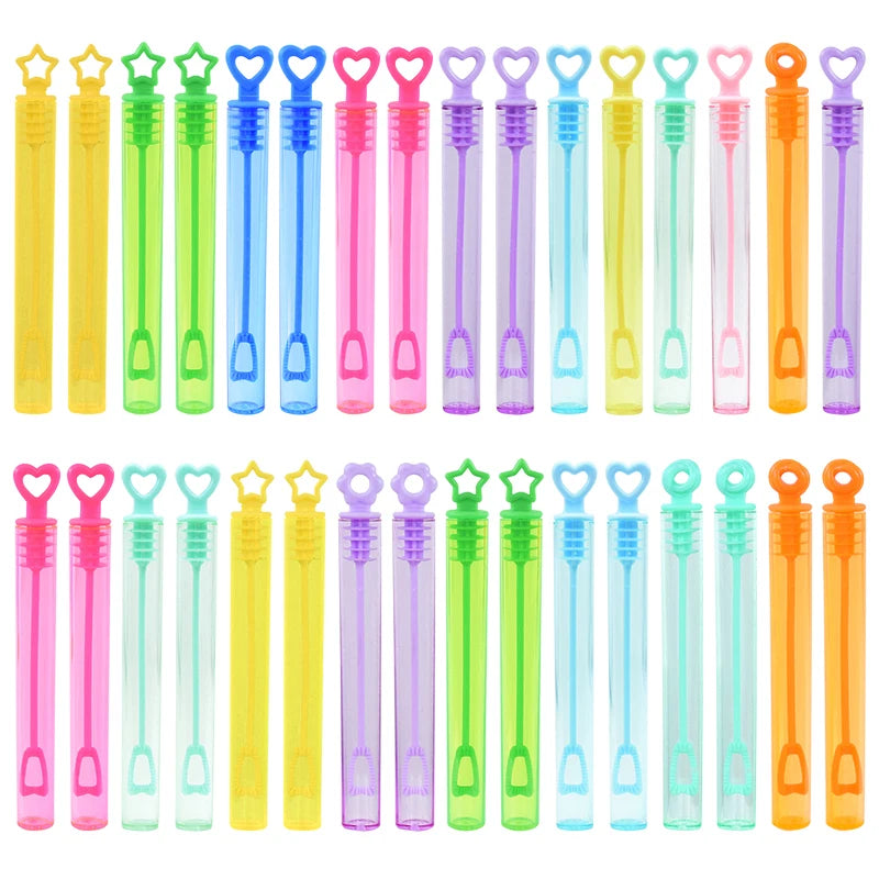 Colorful Bubble Wand Soap Bottles – Party Favors for Kids (10/20/30/50pcs)