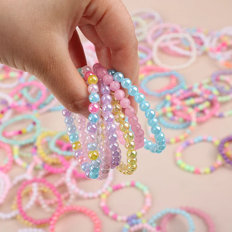 Colorful Beads Bracelets for Kids – 10 to 50 Pcs Party Favors, Pinata Fillers & Baby Shower Gifts