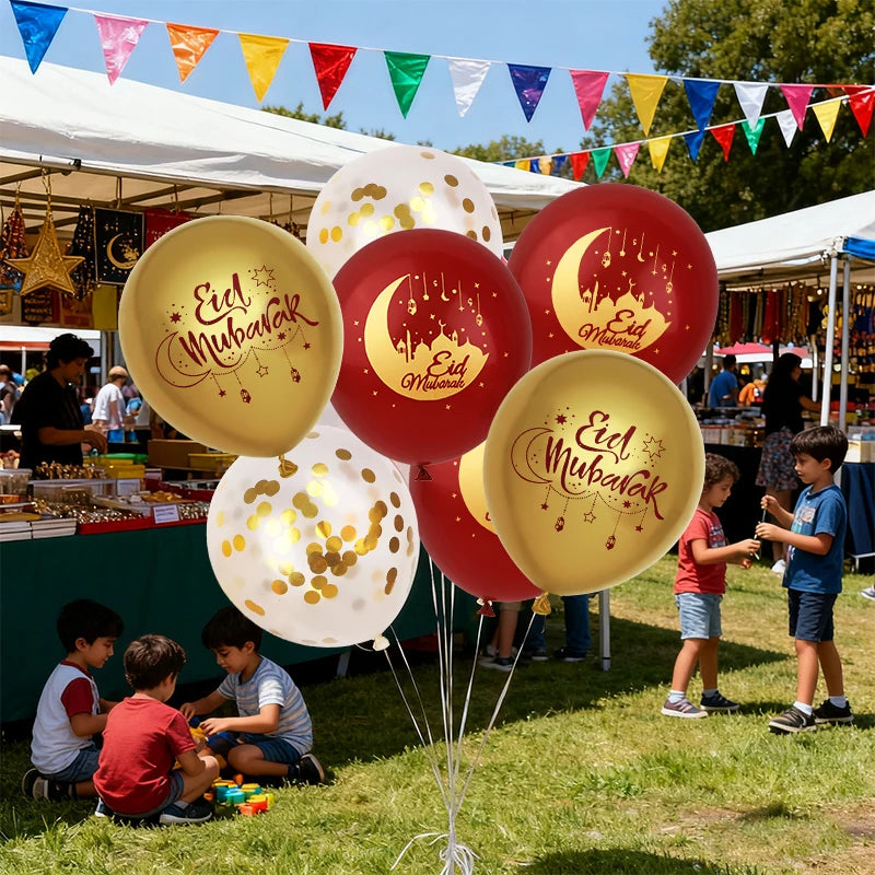 Eid Mubarak Balloons – Ramadan & Islamic Festival Party Decor