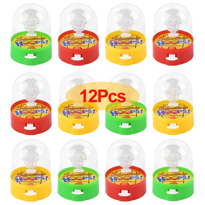 Mini Finger Basketball Shooting Game Toys – Kids Party Favors & Pinata Fillers (12 & 24 Pack)