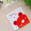 Cute Cartoon Monster & Animal Self-Adhesive Treat Bags – Cookie & Candy Packaging (50 Pack, 7x7cm & 10x10cm)