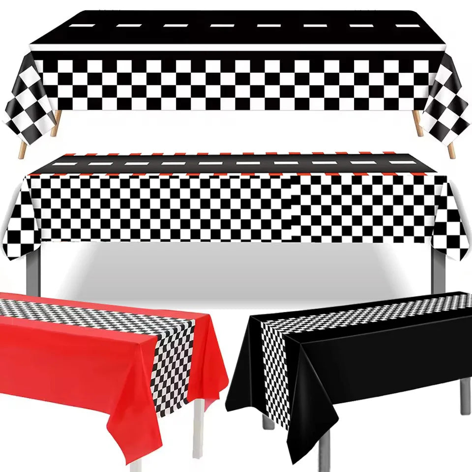 Race Car Party Supplies – Checkered Flag Tableware & Decor