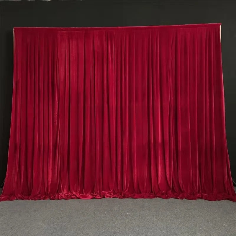 Velvet Backdrop Curtain – Wrinkle-Free, 11 Colors & 6 Sizes