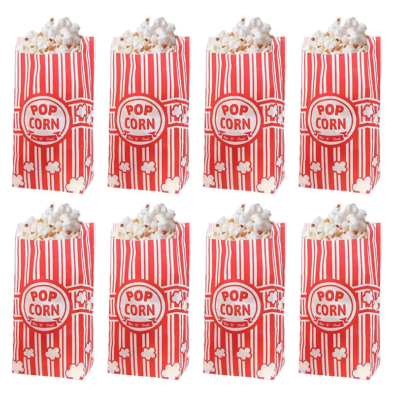 Paper Popcorn Bags – Party & Movie Night Snack Bags
