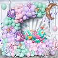 Mermaid Balloon Arch Kit – 109-Piece Ocean Theme Set with Shell & Fishtail Foil Balloons for Birthdays, Baby Showers & Weddings