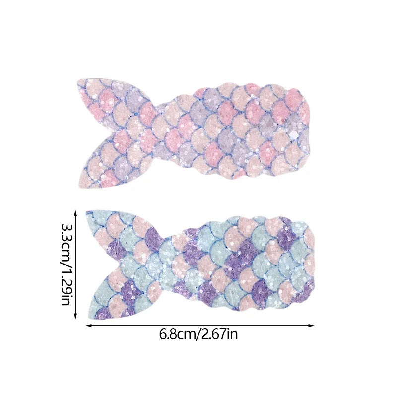 Mermaid Hair Clips for Girls – 8-Piece Set