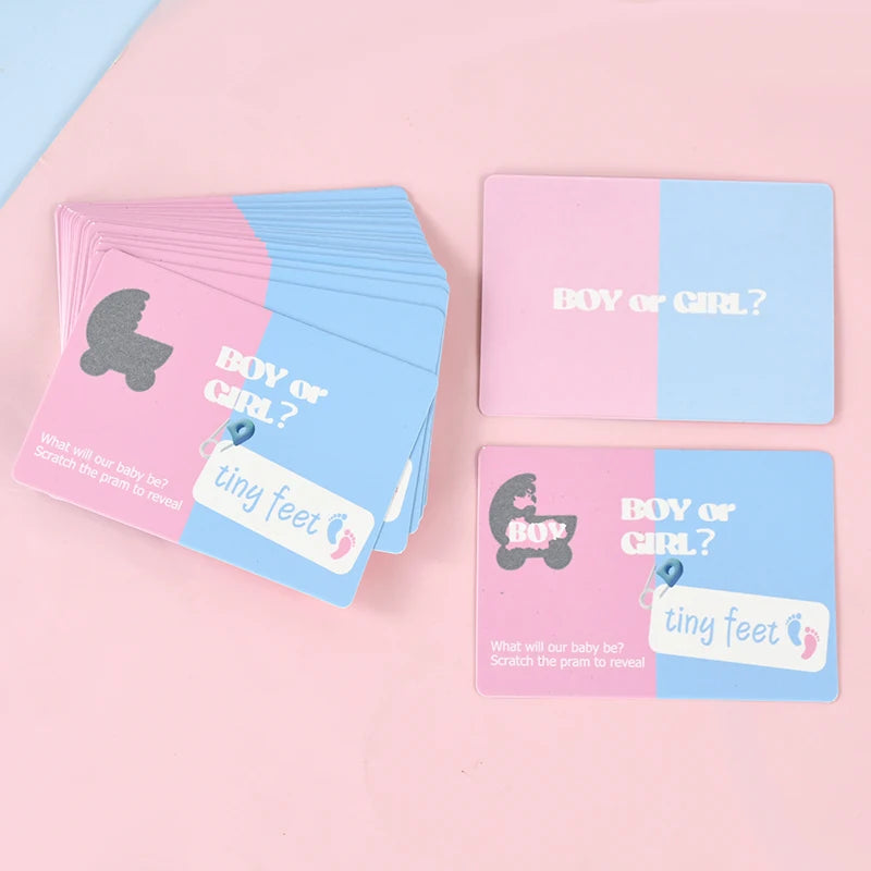 Gender Reveal Scratch Off Cards – Boy or Girl Party Game