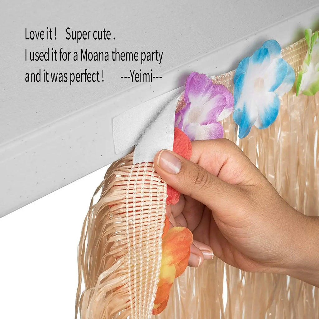 Hawaiian Grass Table Skirt – Luau Party Decoration