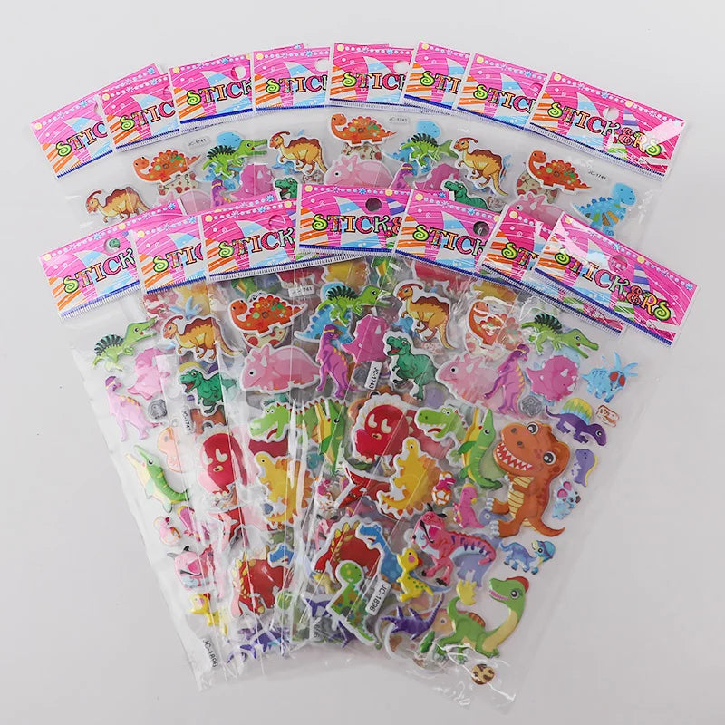 3D Bubble Sticker Sheets – Kids Party Favors & Scrapbooking