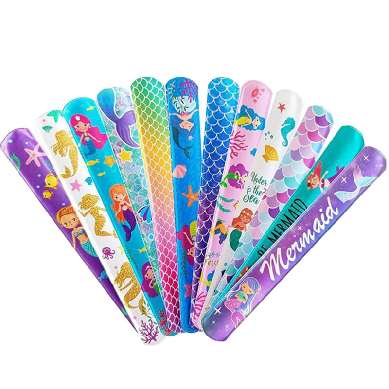 Mermaid Snap Bracelets – 12-Piece Party Favor Set