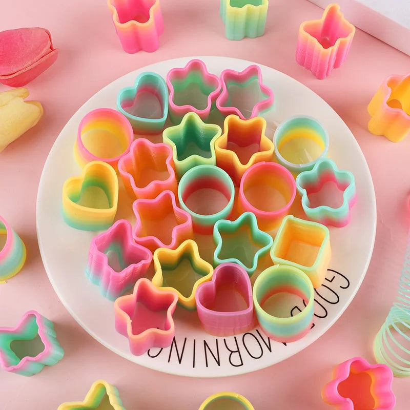 Rainbow Magic Spring Toys – 12 or 24 Pcs Mini Slinky Party Favors for Kids
