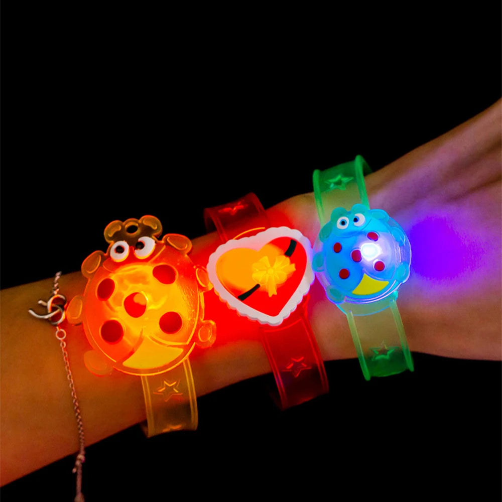 LED Light-Up Wristband Watches for Kids – 12 or 24 Pack