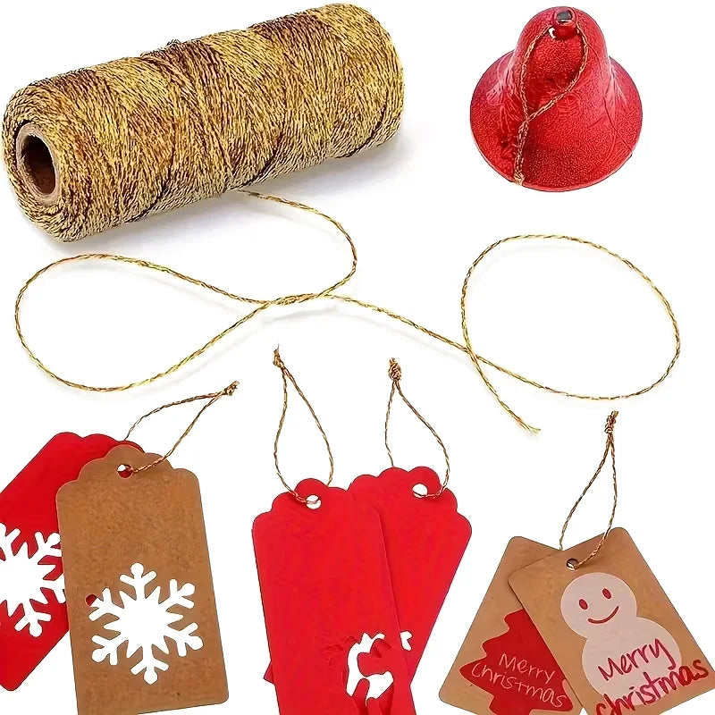 Gold & Silver Metallic Cord – Gift Wrapping & DIY Craft String