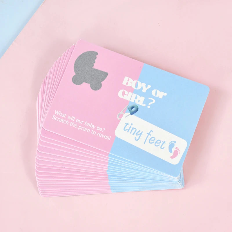 Gender Reveal Scratch Off Cards – Boy or Girl Party Game