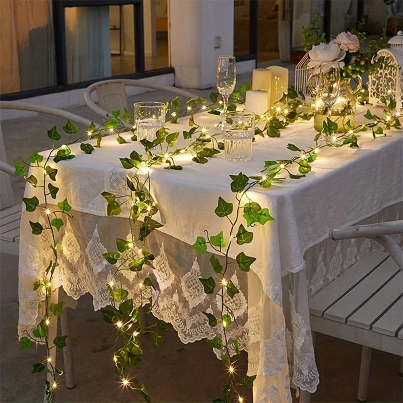 Ivy Vine Fairy String Lights – Wedding & Party Wall Decor