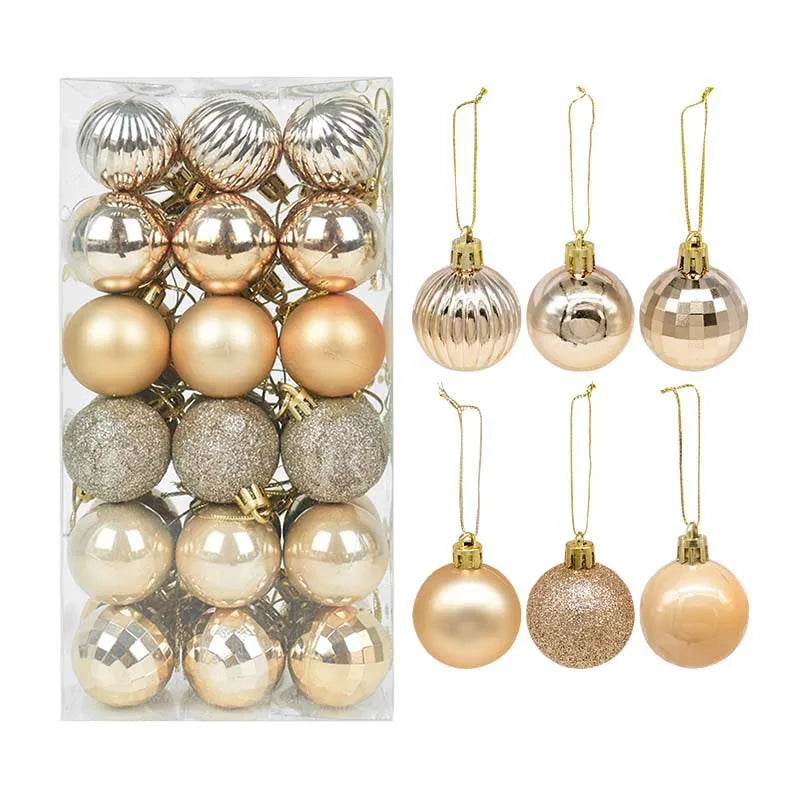 Christmas Ball Ornaments – 6 or 24 or 36 Pcs Shatterproof Hanging Tree Baubles for Xmas & New Year Decor