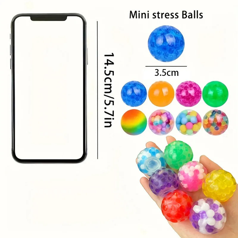 Squeeze Grape Stress Relief Balls – Sensory Toy for Kids, Party Favors & Pinata Fillers (5, 10 & 20 Pack)