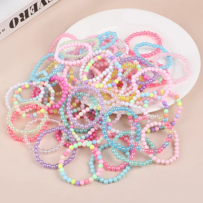 Colorful Beads Bracelets for Kids – 10 to 50 Pcs Party Favors, Pinata Fillers & Baby Shower Gifts