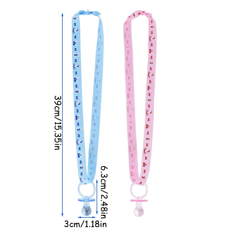 Baby Pacifier Necklaces – Baby Shower & Gender Reveal