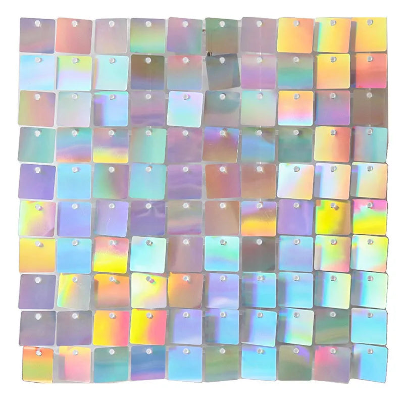 Glitter Sequin Backdrop Wall Panels – 30+ Colors, 6–30 Pcs