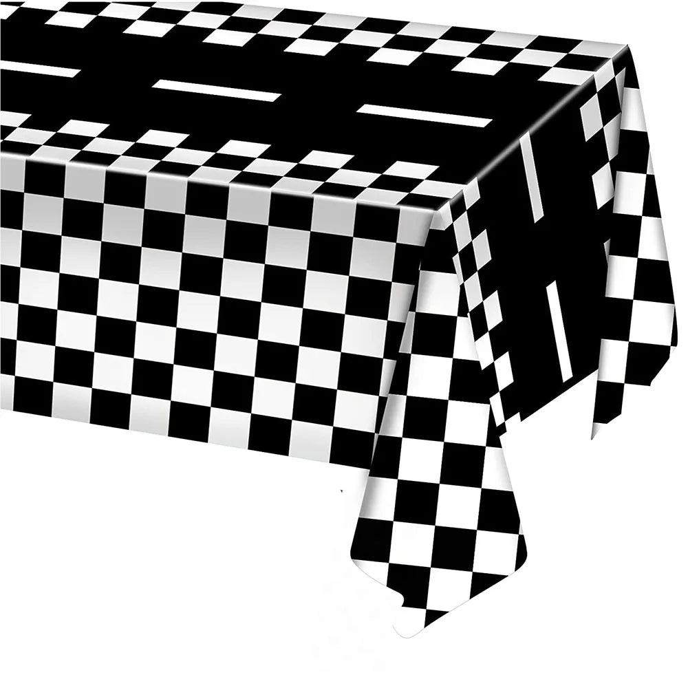 Race Car Party Supplies – Checkered Flag Tableware & Decor
