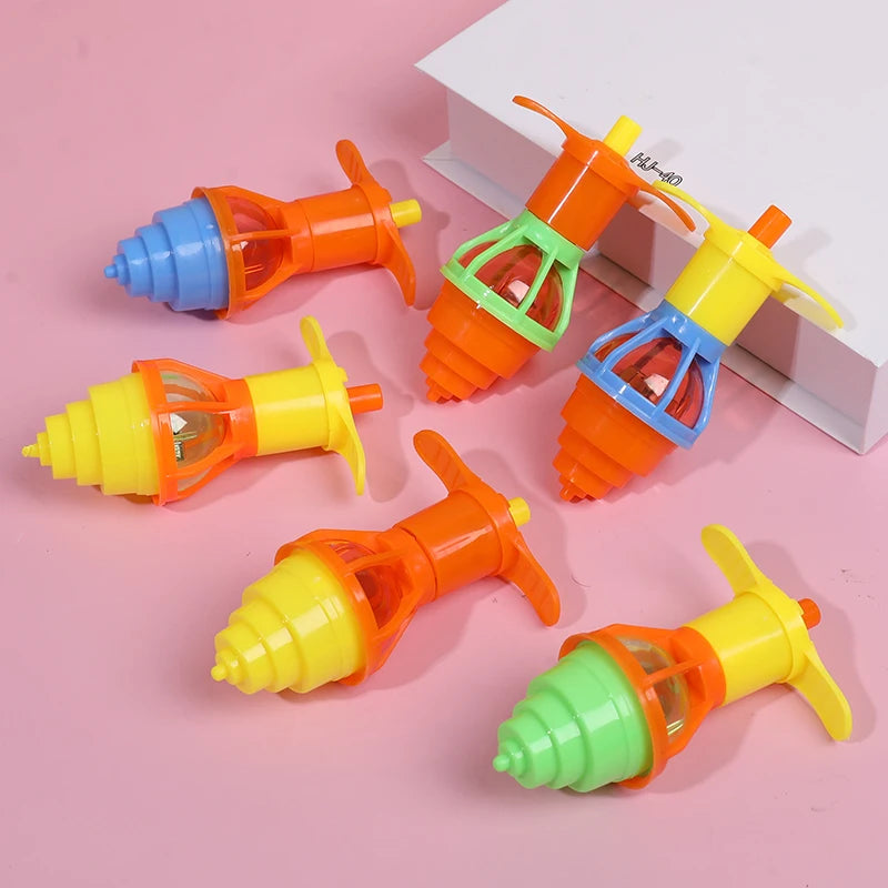 LED Light-Up Spinning Tops – 5, 10 or 20 Pcs Glow Gyro Toys for Kids Party Favors & Gifts