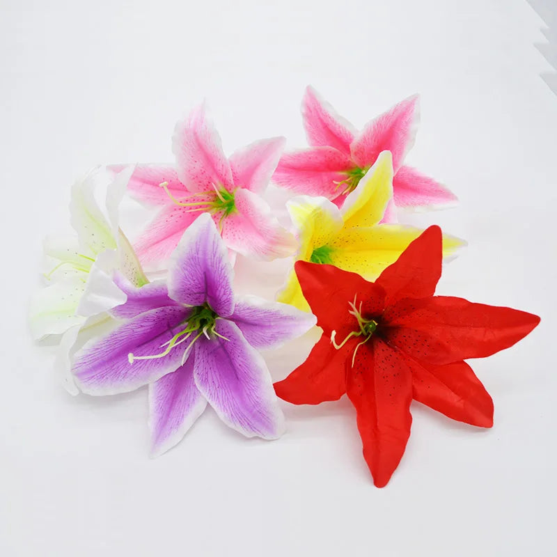 Silk Lily Artificial Flower Heads – DIY Wedding & Party Decor