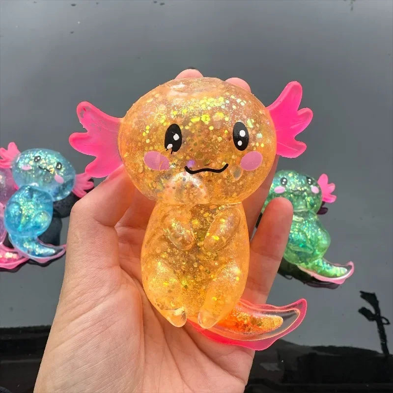 Colorful Axolotl Squishy Fidget Toy